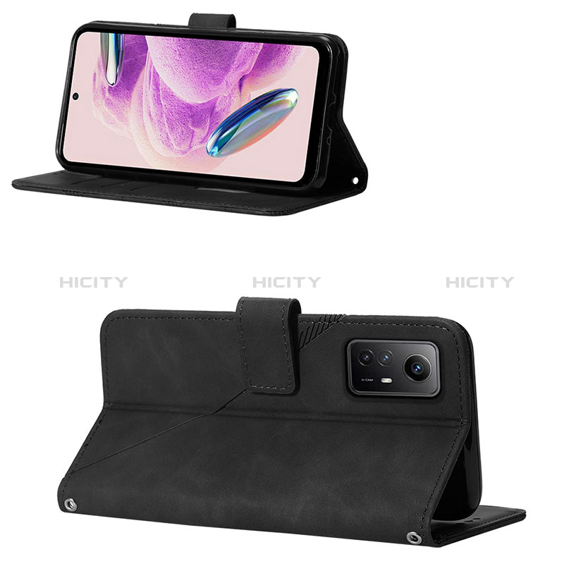 Handytasche Stand Schutzhülle Flip Leder Hülle YB1 für Xiaomi Redmi Note 12S groß