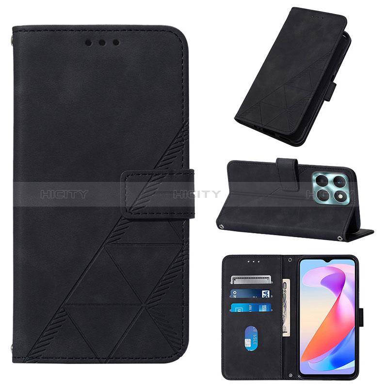 Handytasche Stand Schutzhülle Flip Leder Hülle YB2 für Huawei Honor X6a groß