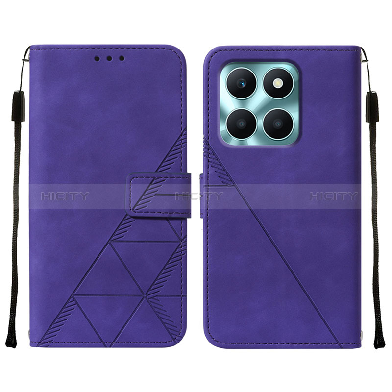 Handytasche Stand Schutzhülle Flip Leder Hülle YB2 für Huawei Honor X8b Violett Plus