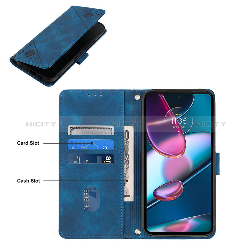 Handytasche Stand Schutzhülle Flip Leder Hülle YB2 für Motorola Moto Edge 40 Pro 5G