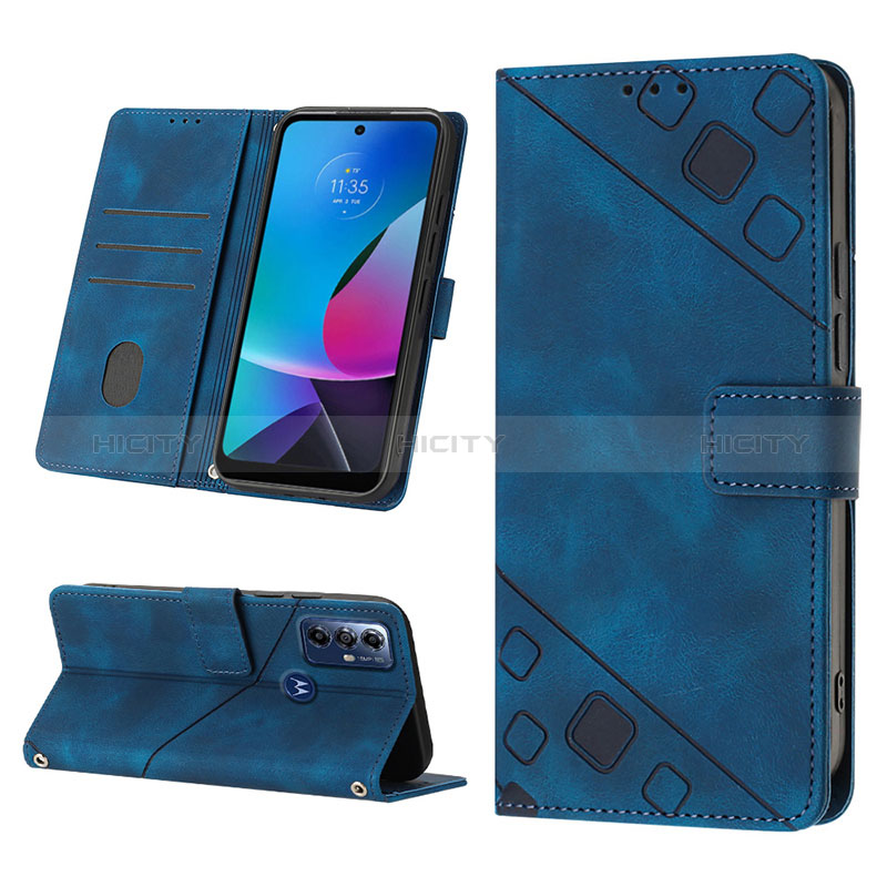 Handytasche Stand Schutzhülle Flip Leder Hülle YB2 für Motorola Moto G Power (2022)