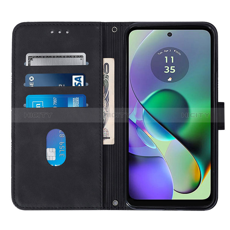 Handytasche Stand Schutzhülle Flip Leder Hülle YB2 für Motorola Moto G54 5G