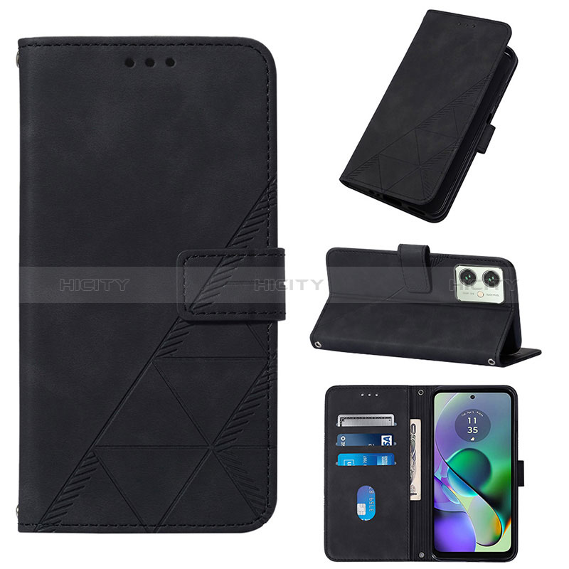 Handytasche Stand Schutzhülle Flip Leder Hülle YB2 für Motorola Moto G54 5G