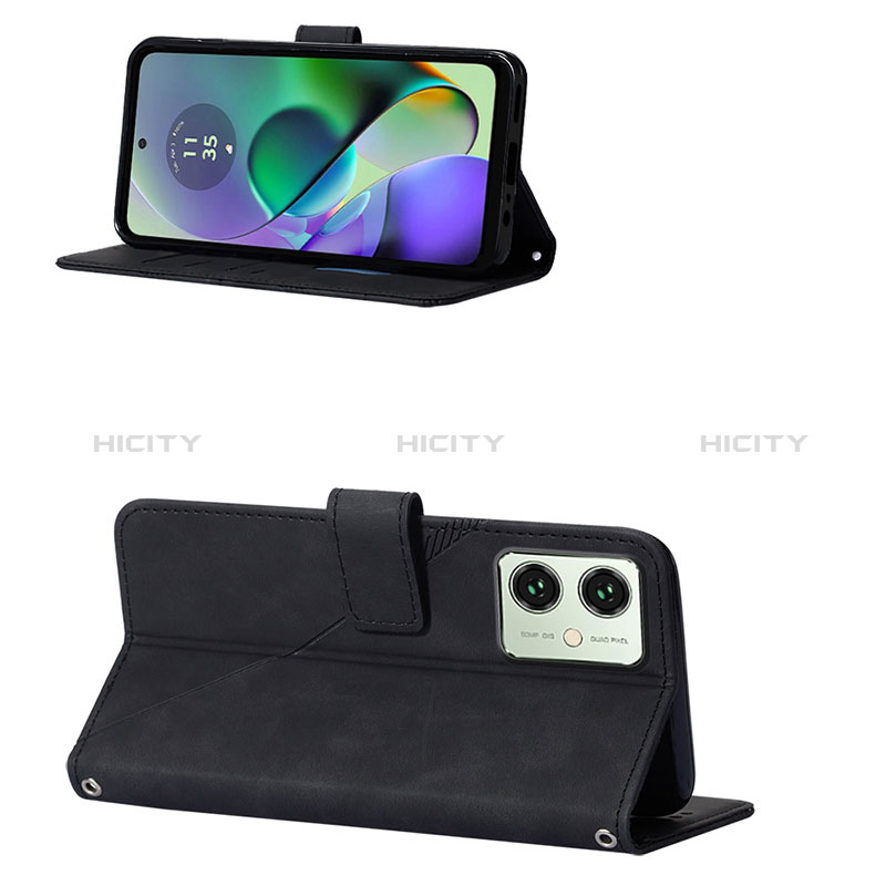 Handytasche Stand Schutzhülle Flip Leder Hülle YB2 für Motorola Moto G54 5G