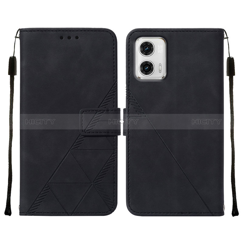 Handytasche Stand Schutzhülle Flip Leder Hülle YB2 für Motorola Moto G73 5G groß