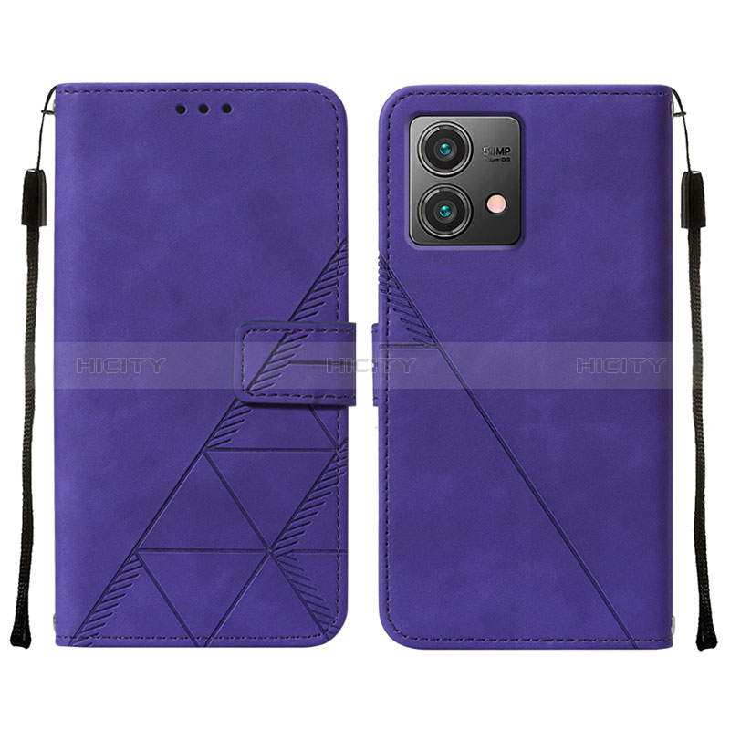 Handytasche Stand Schutzhülle Flip Leder Hülle YB2 für Motorola Moto G84 5G Violett