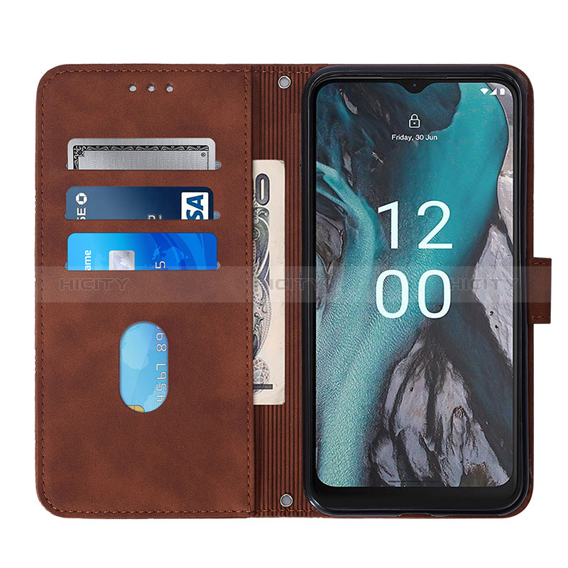 Handytasche Stand Schutzhülle Flip Leder Hülle YB2 für Nokia C22 groß