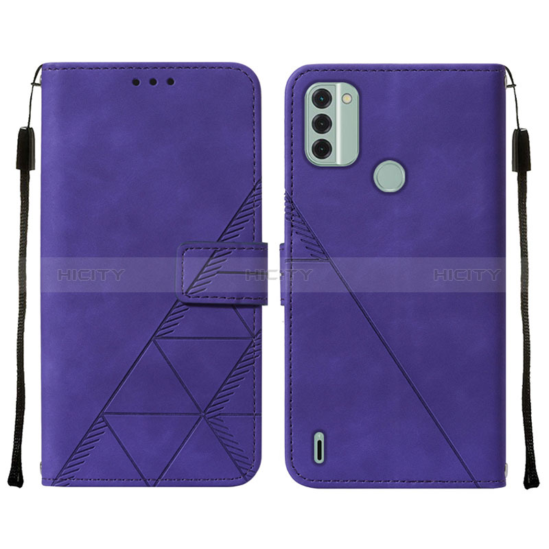 Handytasche Stand Schutzhülle Flip Leder Hülle YB2 für Nokia C31 Violett Plus