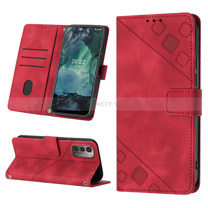 Handytasche Stand Schutzhülle Flip Leder Hülle YB2 für Nokia G11 groß