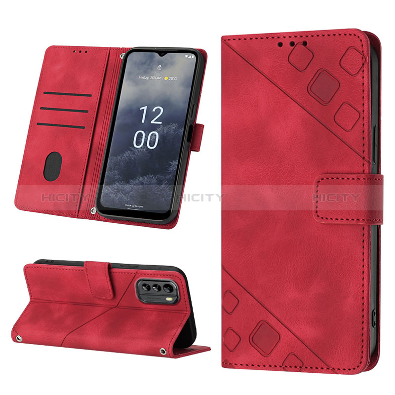 Handytasche Stand Schutzhülle Flip Leder Hülle YB2 für Nokia G60 5G groß