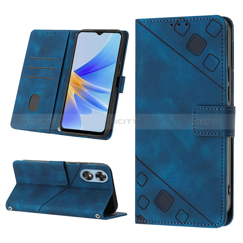 Handytasche Stand Schutzhülle Flip Leder Hülle YB2 für Oppo A17