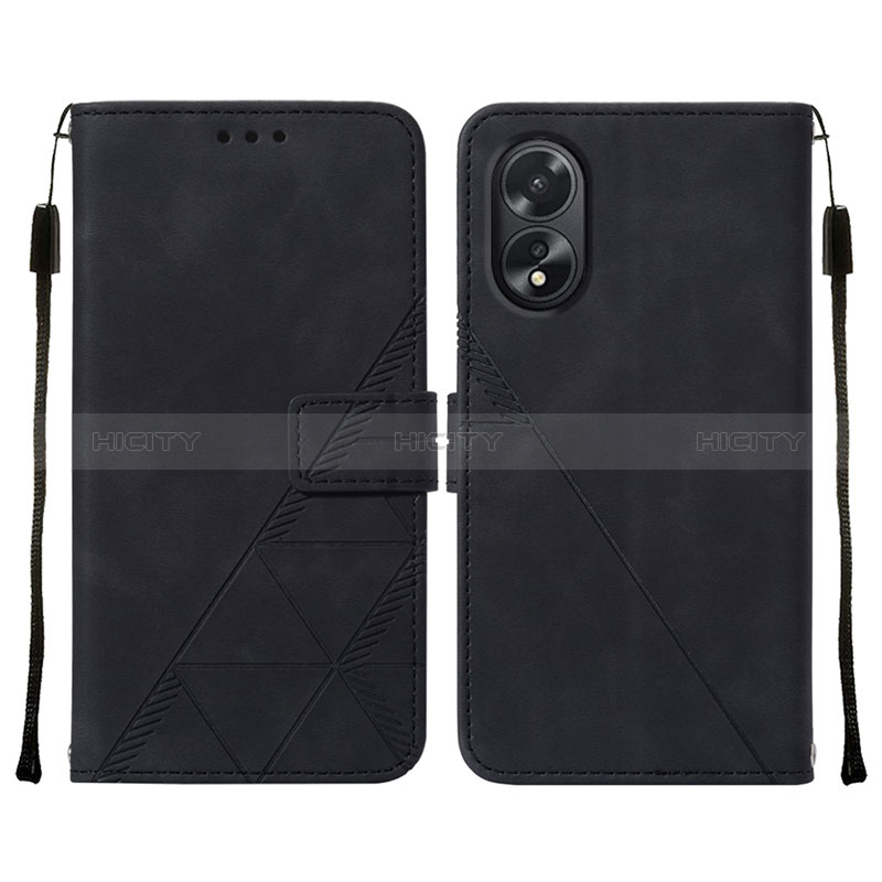 Handytasche Stand Schutzhülle Flip Leder Hülle YB2 für Oppo A18 groß