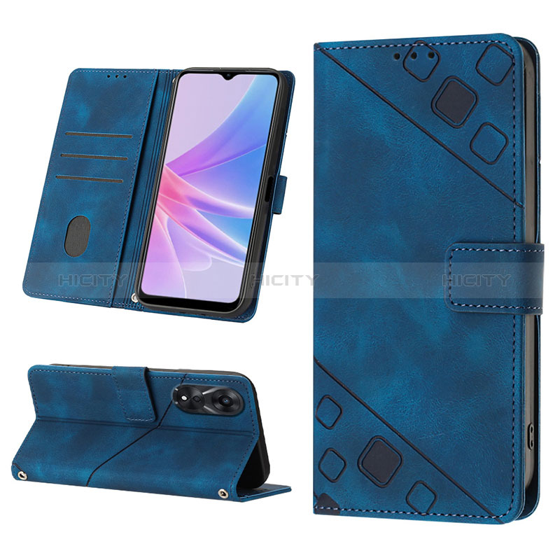 Handytasche Stand Schutzhülle Flip Leder Hülle YB2 für Oppo A58 5G