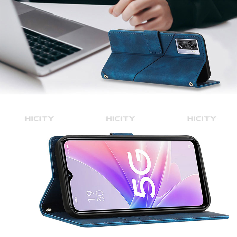 Handytasche Stand Schutzhülle Flip Leder Hülle YB2 für Realme V23i 5G groß