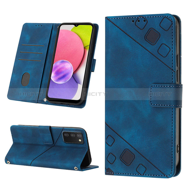 Handytasche Stand Schutzhülle Flip Leder Hülle YB2 für Samsung Galaxy A02s