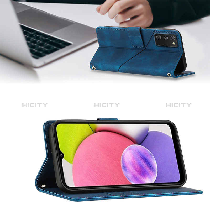 Handytasche Stand Schutzhülle Flip Leder Hülle YB2 für Samsung Galaxy A02s