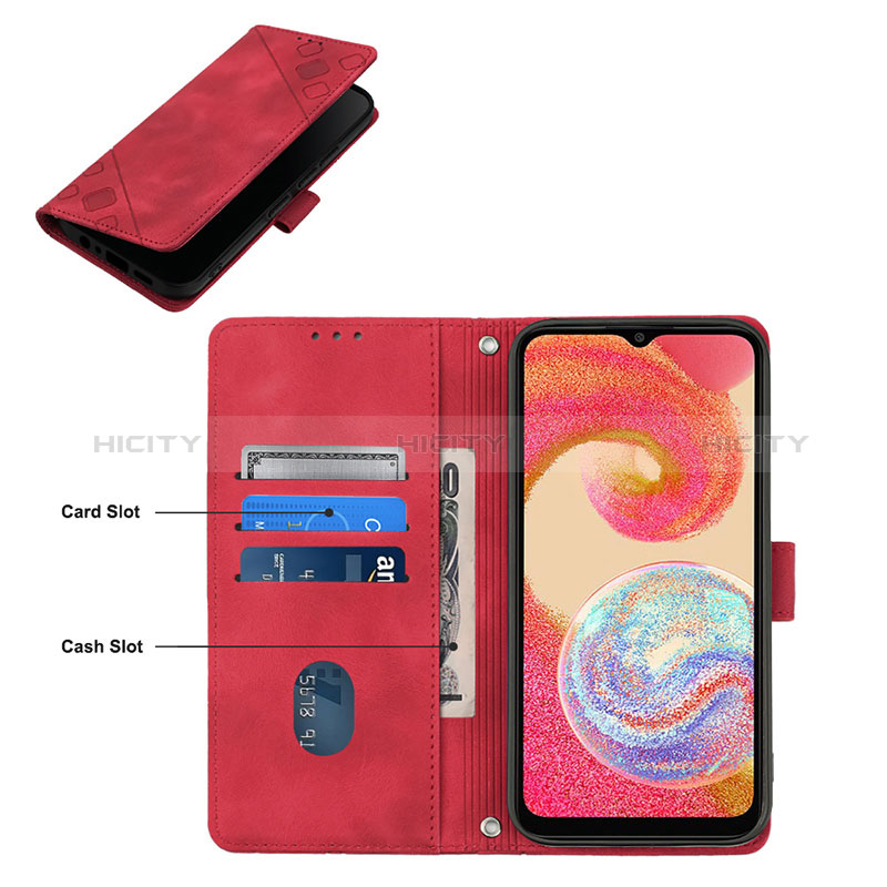 Handytasche Stand Schutzhülle Flip Leder Hülle YB2 für Samsung Galaxy A04 4G