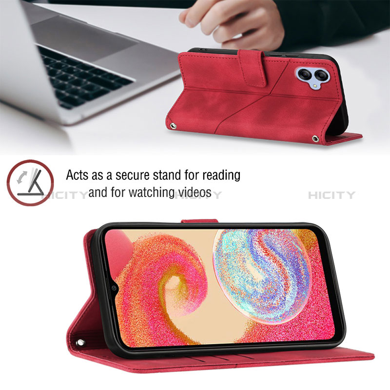 Handytasche Stand Schutzhülle Flip Leder Hülle YB2 für Samsung Galaxy A04 4G