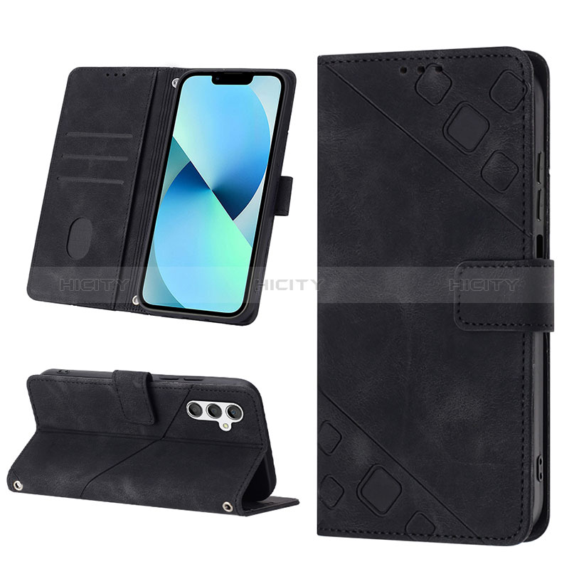 Handytasche Stand Schutzhülle Flip Leder Hülle YB2 für Samsung Galaxy A24 4G groß