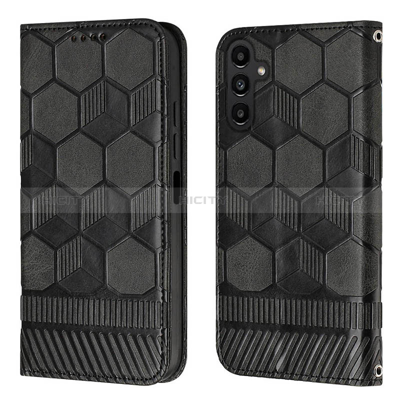 Handytasche Stand Schutzhülle Flip Leder Hülle YB2 für Samsung Galaxy A34 5G Schwarz