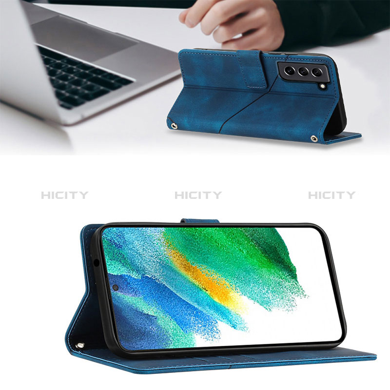 Handytasche Stand Schutzhülle Flip Leder Hülle YB2 für Samsung Galaxy S21 FE 5G