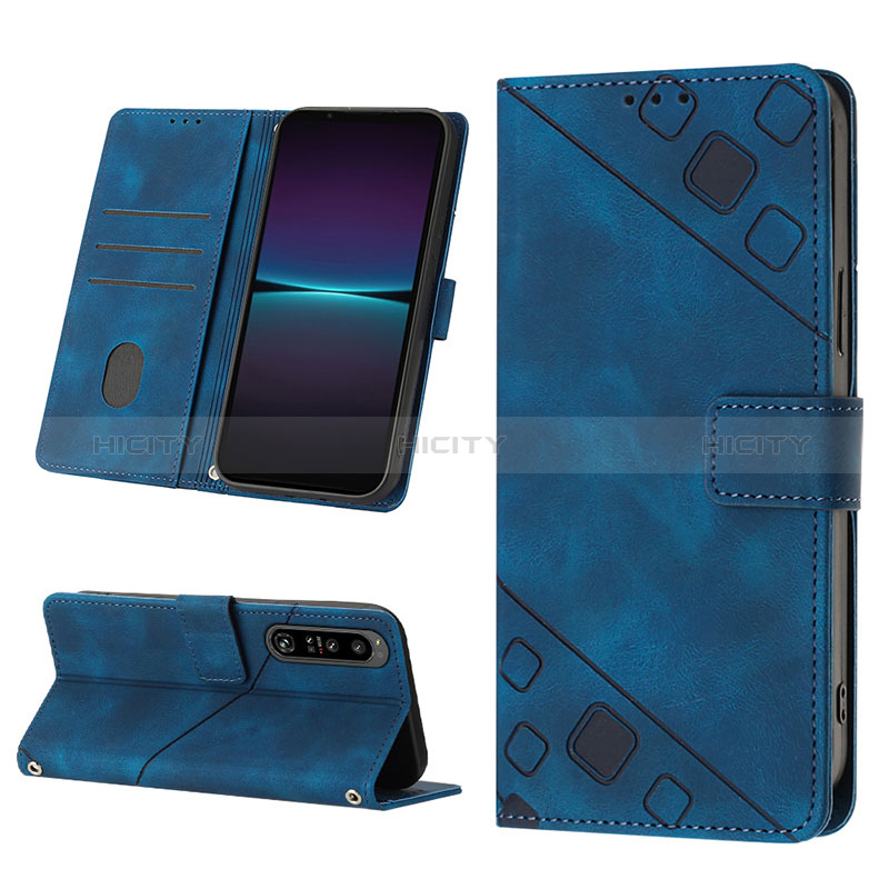 Handytasche Stand Schutzhülle Flip Leder Hülle YB2 für Sony Xperia 1 IV