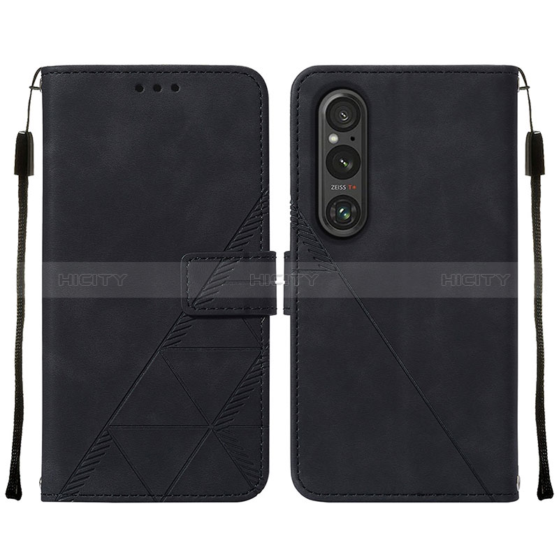 Handytasche Stand Schutzhülle Flip Leder Hülle YB2 für Sony Xperia 1 V