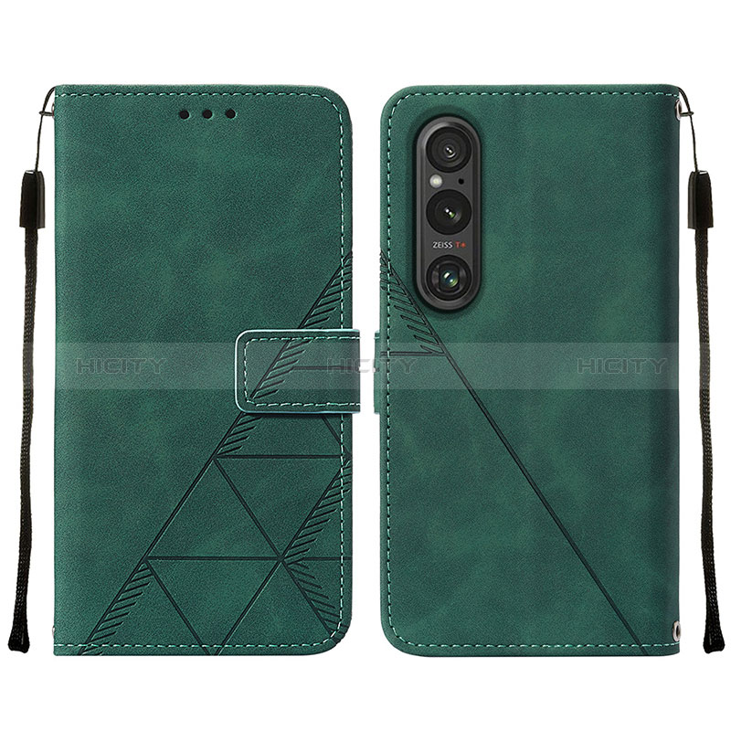 Handytasche Stand Schutzhülle Flip Leder Hülle YB2 für Sony Xperia 1 V