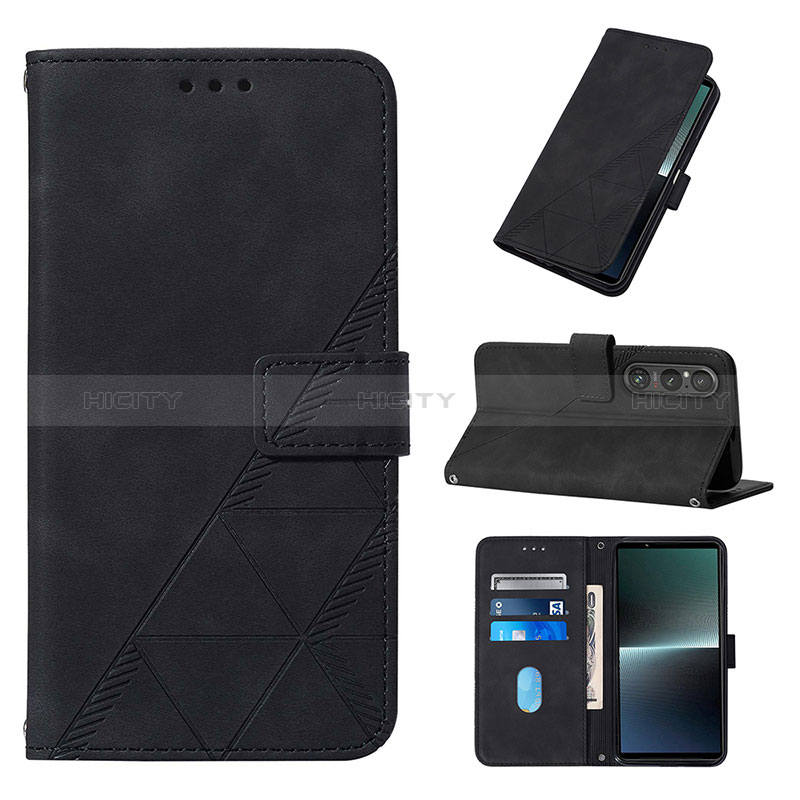 Handytasche Stand Schutzhülle Flip Leder Hülle YB2 für Sony Xperia 1 V