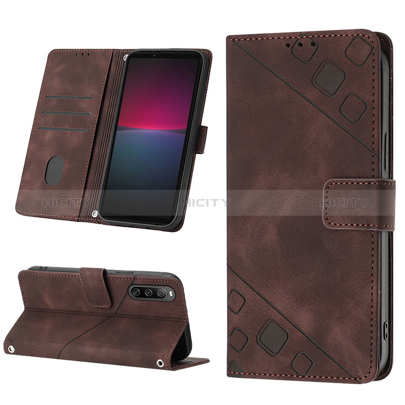 Handytasche Stand Schutzhülle Flip Leder Hülle YB2 für Sony Xperia 10 IV