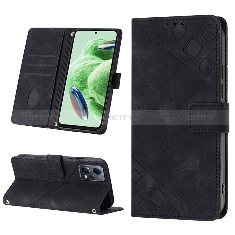 Handytasche Stand Schutzhülle Flip Leder Hülle YB2 für Xiaomi Poco X5 5G groß