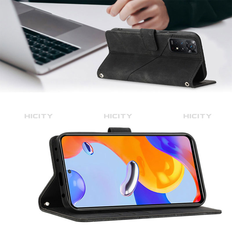 Handytasche Stand Schutzhülle Flip Leder Hülle YB2 für Xiaomi Redmi Note 11 Pro 5G groß