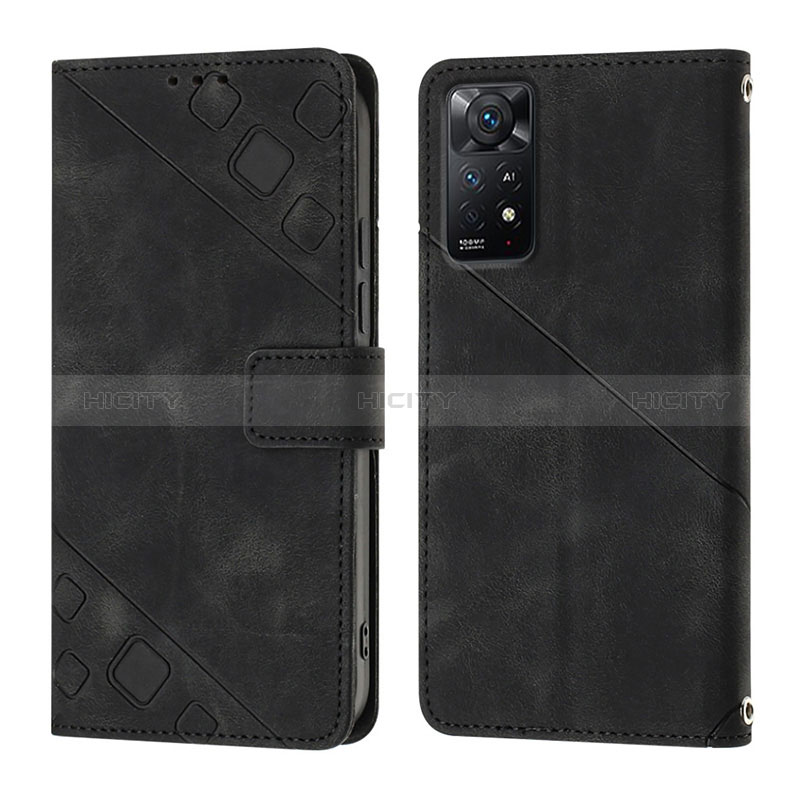 Handytasche Stand Schutzhülle Flip Leder Hülle YB2 für Xiaomi Redmi Note 11 Pro 5G Schwarz Plus