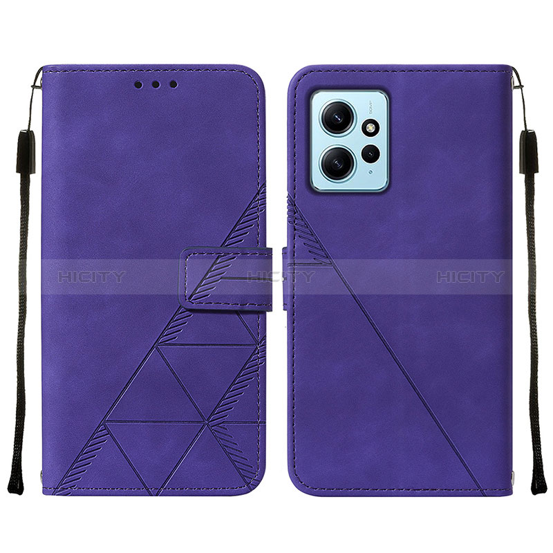 Handytasche Stand Schutzhülle Flip Leder Hülle YB2 für Xiaomi Redmi Note 12 4G Violett Plus