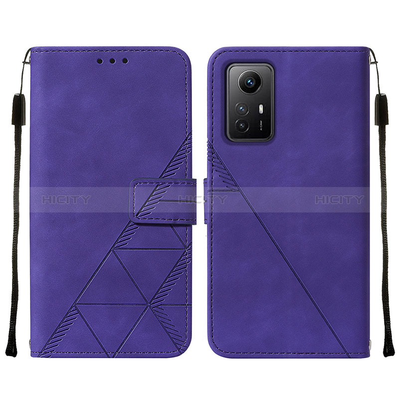 Handytasche Stand Schutzhülle Flip Leder Hülle YB2 für Xiaomi Redmi Note 12S Violett