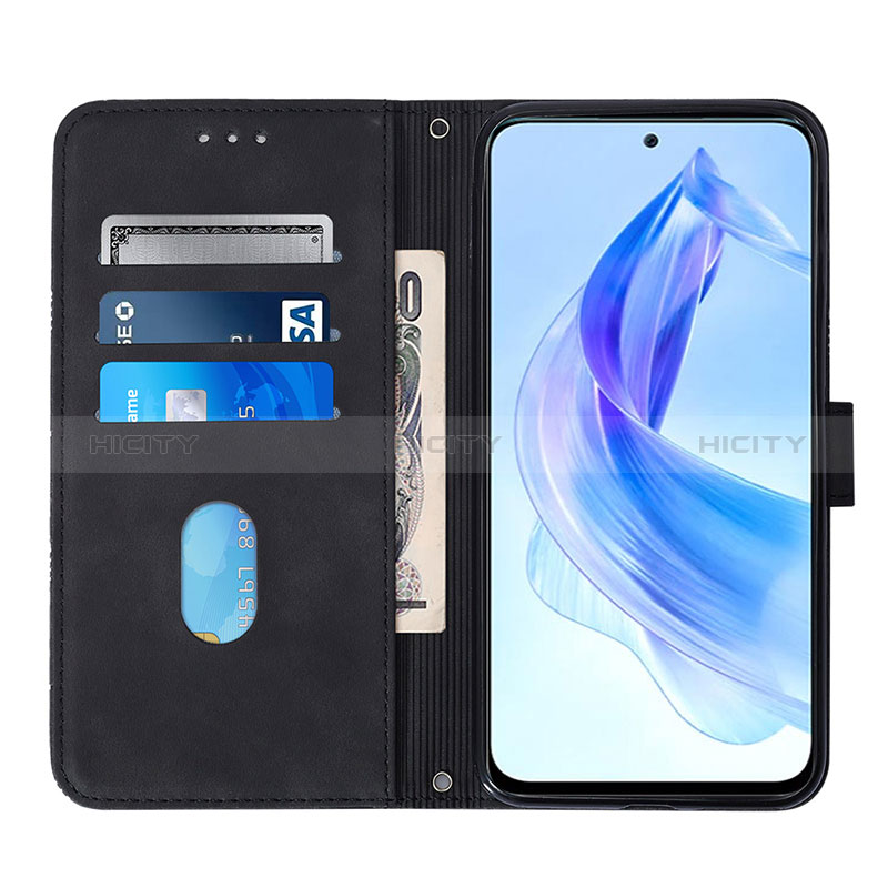 Handytasche Stand Schutzhülle Flip Leder Hülle YB3 für Huawei Honor 90 Lite 5G groß