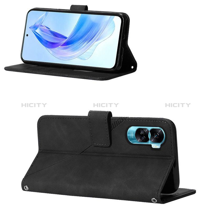 Handytasche Stand Schutzhülle Flip Leder Hülle YB3 für Huawei Honor 90 Lite 5G groß