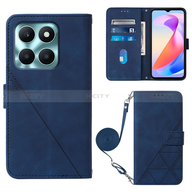 Handytasche Stand Schutzhülle Flip Leder Hülle YB3 für Huawei Honor X6a groß