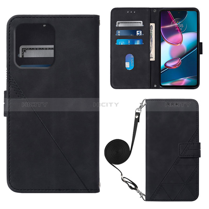 Handytasche Stand Schutzhülle Flip Leder Hülle YB3 für Motorola Moto Edge 40 Pro 5G