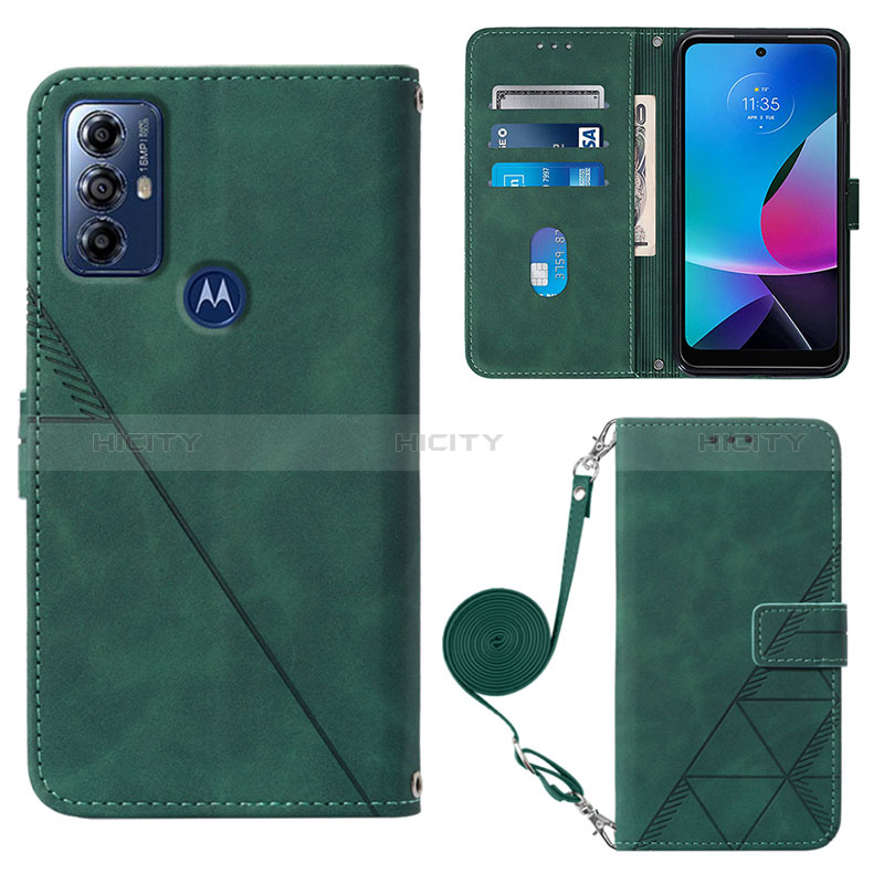 Handytasche Stand Schutzhülle Flip Leder Hülle YB3 für Motorola Moto G Play (2023) groß