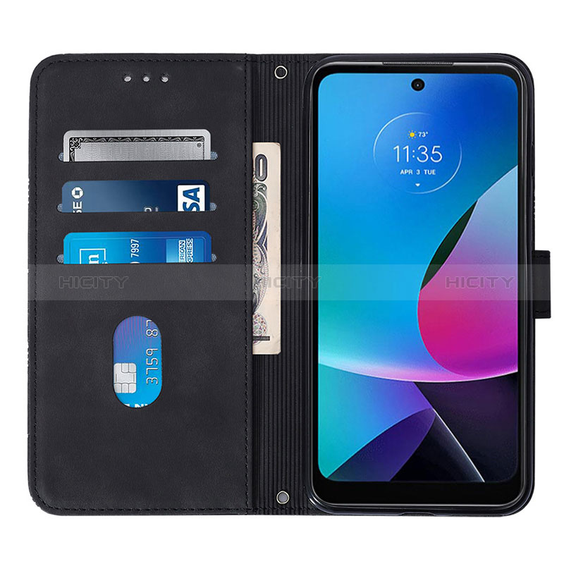 Handytasche Stand Schutzhülle Flip Leder Hülle YB3 für Motorola Moto G Play (2023) groß