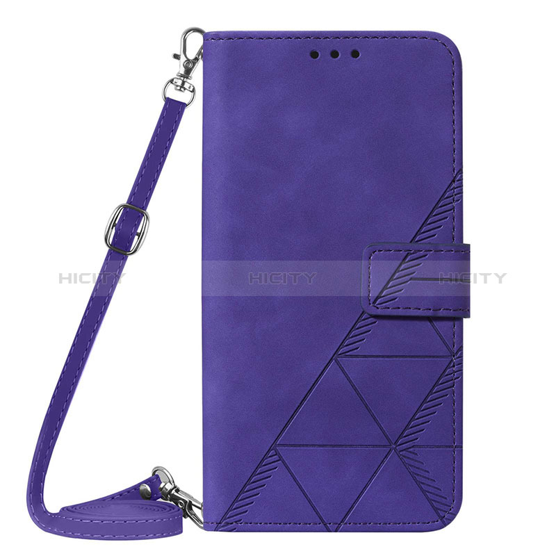 Handytasche Stand Schutzhülle Flip Leder Hülle YB3 für Motorola Moto G53 5G Violett