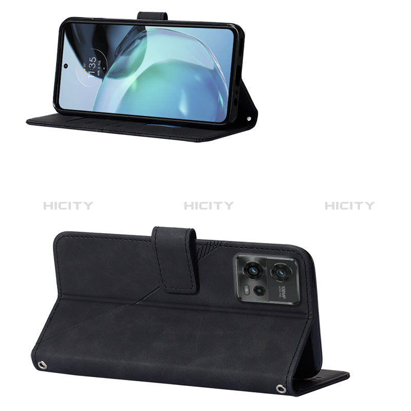 Handytasche Stand Schutzhülle Flip Leder Hülle YB3 für Motorola Moto G72