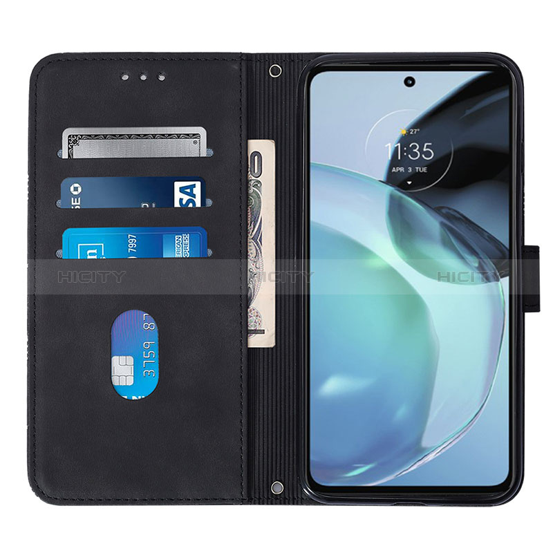 Handytasche Stand Schutzhülle Flip Leder Hülle YB3 für Motorola Moto G72