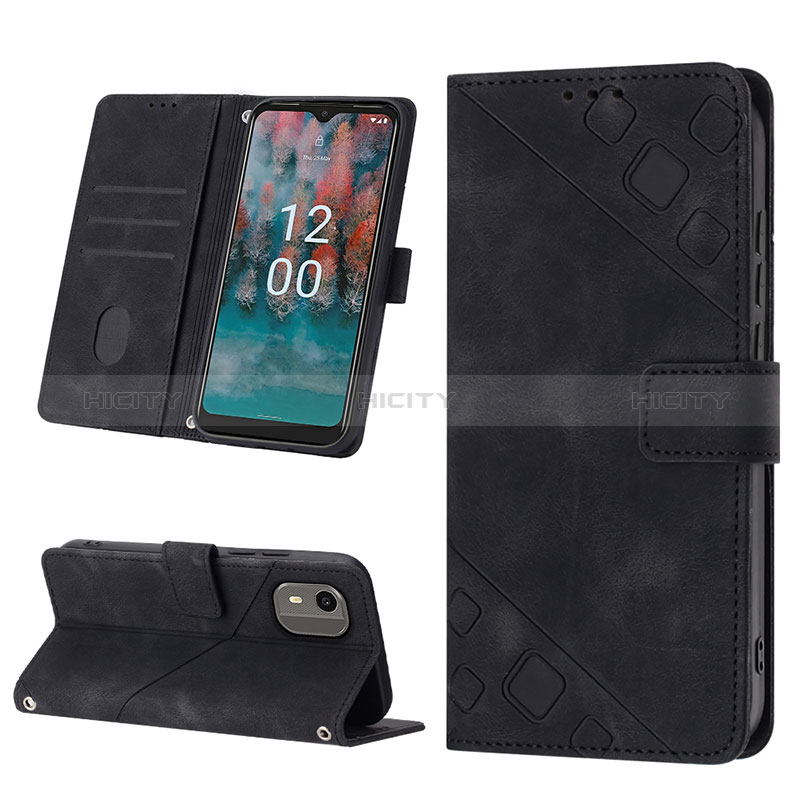 Handytasche Stand Schutzhülle Flip Leder Hülle YB3 für Nokia C12 Pro