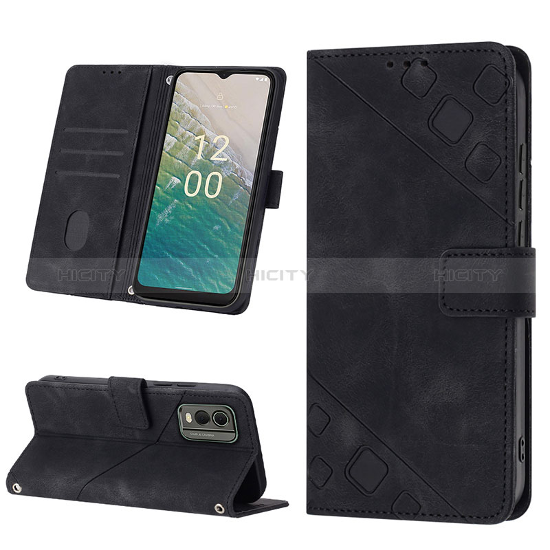 Handytasche Stand Schutzhülle Flip Leder Hülle YB3 für Nokia C210