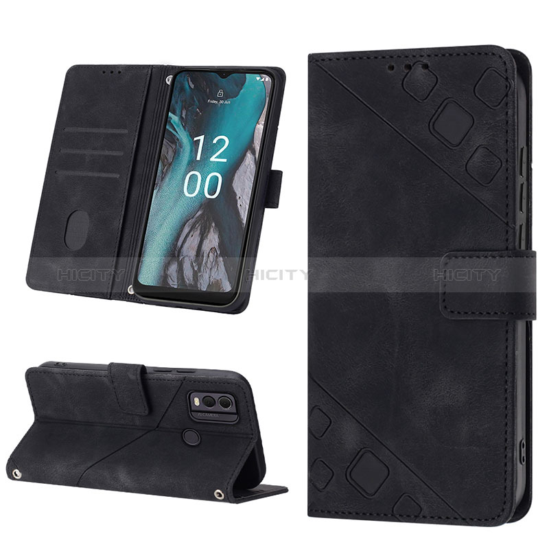 Handytasche Stand Schutzhülle Flip Leder Hülle YB3 für Nokia C22 groß