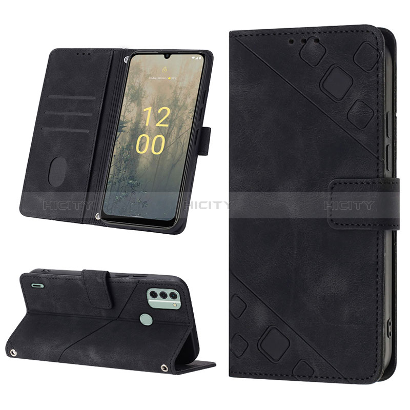 Handytasche Stand Schutzhülle Flip Leder Hülle YB3 für Nokia C31 groß