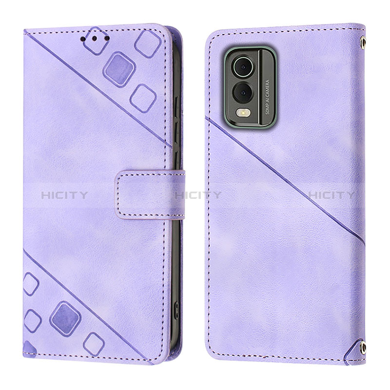 Handytasche Stand Schutzhülle Flip Leder Hülle YB3 für Nokia C32 Violett Plus