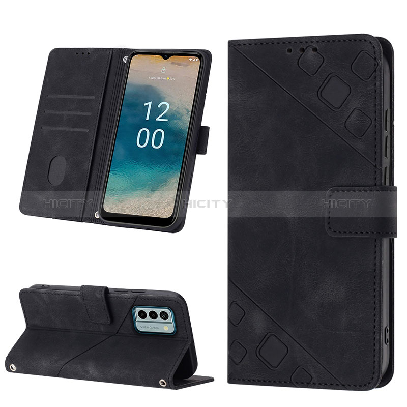 Handytasche Stand Schutzhülle Flip Leder Hülle YB3 für Nokia G22